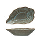 Stoneware Oyster Shell Shaped Bowl, Blue